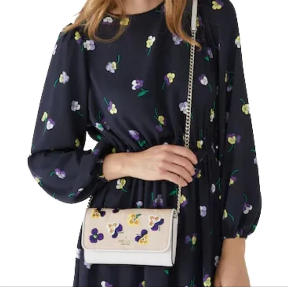 NWT Kate Spade New York Wild Petal Embroidered Floral Crossbody